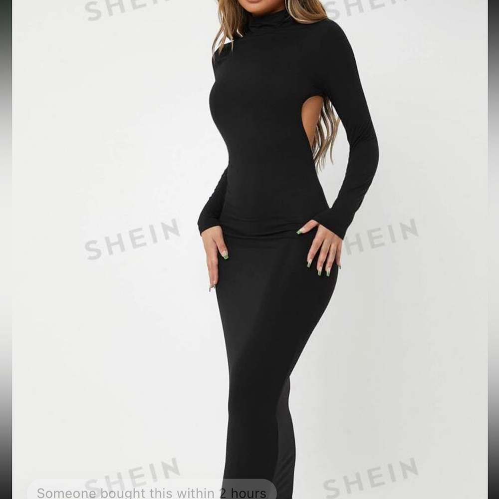 Black Backless Dress